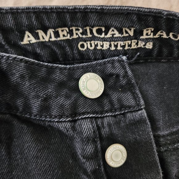 American Eagle Black Jean Skirt - Picture 2 of 6